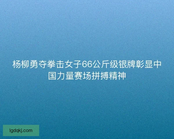 杨柳勇夺拳击女子66公斤级银牌彰显中国力量赛场拼搏精神 杨柳勇夺拳击女子66公斤级银牌彰显中国力量赛场拼搏精神